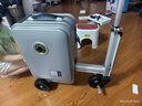 爱尔威（Airwheel）电动行李箱可骑行智能拉杆箱可坐可代步20英寸登机箱 青春版—银 实拍图