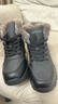 全洲狼 雪地靴男冬季新款东北棉鞋男大码抗寒防水加绒保暖轻便防滑靴子 黑色棉鞋-升级版 加绒 42 (260mm) 实拍图