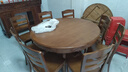 歆菲逸 实木餐桌家用圆形转盘餐桌椅全套吃饭桌中式圆桌餐厅家具桌子 1.3米餐桌+8椅带转盘 实拍图