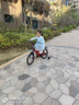 奥仕龙 儿童自行车3-4-5-6-7-8岁小孩单车宝宝脚踏单车男女孩小学生童车 【升级款红】旗舰版+加宽闪光轮 16寸 适合100-120cm 实拍图
