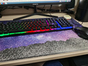 银雕(YINDIAO) K500键盘彩包升级版 机械手感 游戏背光电竞办公 USB外接键盘 全尺寸 黑色混光有线键盘 实拍图