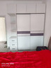 白浅【免费安装】衣柜卧室储物柜子移门衣橱简易推拉门大衣柜 【两门】1.4米主柜+顶柜+边柜 实拍图