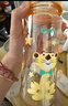贝亲（Pigeon）PPSU双把手防胀气奶瓶330ml 绅士豹 L号奶嘴 6月+ AA223 实拍图