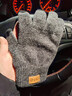 GRGN羊毛手套男女冬季户外时尚触屏防寒保暖加厚骑行开车针织毛线手套 实拍图