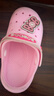 B.Duck小黄鸭童鞋儿童花园鞋男童宝宝洞洞鞋女童舒适软底拖鞋5966粉色28 实拍图