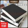 【超厚500页】A6空白笔记本可撕式奶砖超厚口袋本学生刷题简约a6便携草稿纸 （1张=2页） 【超厚款】A6黑卡空白本-500页1本 实拍图