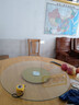 初融餐桌转盘家用钢化玻璃桌面餐桌饭桌酒店大圆桌转台转盘金沙80圆 实拍图