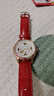 飞亚达（FIYTA）手表女 四叶草机械表镂空贝母表盘红皮带 情人节新年礼物送老婆 实拍图