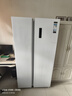 奥马（Homa）602升超大容量对开门双开门家用电冰箱一级能效双变频节能风冷无霜白色 602WKH/B云柔白 实拍图