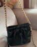 CHARLES&KEITH迷你菱格流浪包单肩斜挎双肩包包女包生日女神节礼物CK2-60782390 【S号】Black黑色 S 实拍图
