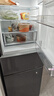 美的（Midea）238升三门冰箱灰色小型风冷家用变频一级能效宿舍租房以旧换新小冰箱MR-249WTPE【国家补贴】 实拍图