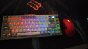 ROG夜魔机械键盘 无线/三模游戏电竞键盘 75配列NX雪武白轴 RGB热插拔客制化Gasket结构OLED屏 月耀白 实拍图
