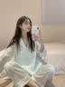 缪黛 MAULTIAY卡通波点睡衣女款2026新款冰丝短袖高级感学生三件套家居服可外穿 蒂芙尼【短袖+短裤】 无头绳 M 女款M【建议90-100斤】 实拍图