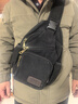 思牧（SIMU）男士胸包斜挎帆布包新款挎包大容量韩版潮流男户外运动复古潮男包 黑色 标准版（可放8寸以下平板） 实拍图