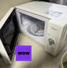美的（Midea）快捷家用微波炉家用小型迷你360°转盘加热 旋钮操控易洁内胆时间调节20升（PM2000） 实拍图