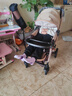 奔昂 婴儿推车可坐可躺轻便避震宝宝折叠婴儿车双向BB童车手推车 升级卡其+一键单手收+可坐躺+可双向推行+四轮高配 实拍图