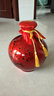 信德恒 石榴瓶景德镇陶瓷酒瓶酒坛酒缸酒罐青花白酒密封罐酒壶酒具球瓶 10斤红水晶釉-平盖 实拍图