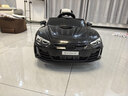 星辰皓奥迪儿童电动车四驱汽车遥控四轮宝宝玩具车可坐人童车RSGT 黑色+四驱+遥控+摇摆+皮座+软轮 实拍图