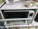 海氏（Hauswirt）C40三代电烤箱家用烘焙多功能发酵一体机食品级搪瓷内胆智能菜单情人节礼物 湖水绿 40L 实拍图