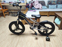 凤凰（Phoenix）儿童自行车男女宝宝脚踏车3-8-12岁儿童山地车14-18-22寸小孩单车 极氪一体轮+ 炫酷银+ 悍马辅助轮 18寸适合身高（120-150cm） 实拍图