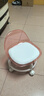亚克力小凳子静音带万向轮儿童学步凳网红小椅子滑轮矮凳浴室凳 颜色随机【活动款】 实拍图