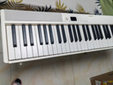 特伦斯折叠钢琴88键便携式电钢琴成人儿童电子琴重力度键盘V30pro钢琴 时尚白+专用琴包+Z琴架 实拍图