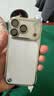 弘卓【久用不黄】】适用苹果17pro手机壳iphone17Pro保护套透明电镀无边框超薄散热简约男女款 钛银色 实拍图