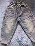 班尼路（Baleno）儿童牛仔裤2026秋冬款加绒中大童童装百搭裤子男女童冬装保暖长裤 实拍图