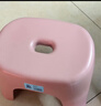 换鞋凳小凳子座椅小板凳可叠放加厚塑料凳高级感儿童学生寝室矮凳 樱花粉1个 实拍图
