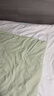 南极人A类大豆纤维被子春秋1.5x2米单人被芯冬季棉被加厚保暖被褥空调被 提花皱皱纱-白拼浅绿【大豆填充蓬松舒适】 150x200cm春秋被【约4斤】 实拍图