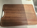 双枪乌金檀菜板 百年龄整木砧案板家用切菜食品抗菌防霉实木40*27*2.5 实拍图
