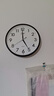 康巴丝（Compas）挂钟客厅 简约静音客厅石英钟表挂墙时钟 c2866 黑色 30.5cm直径 实拍图