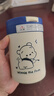 时尚可爱卡通小熊吸管杯高颜值大容量水杯家用玻璃水杯随手杯 小熊吸管水杯蓝色400ml1只 实拍图