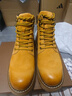 骆驼（CAMEL）王俊凯同款冬加绒户外工装马丁大黄靴男 G122W7757TR 金黄 40 实拍图