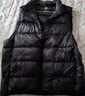 京东京造【零压排骨羽绒】轻薄羽绒服男外套冬季防钻绒马甲背心曜石黑 XL 实拍图