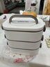 ymer多层保温饭盒上班族小学生可微波炉加热专用便当盒带饭桶打包餐盒 实拍图