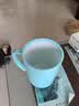 茶花 漱口杯 簌刷牙杯子马克杯 牙刷杯牙缸 洗漱杯水杯 1只装 蓝色 实拍图