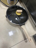 炊大皇钛盾炒锅 麦饭石色不粘锅多功能少油烟炒菜锅平底锅28cm 实拍图