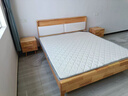起凤广东佛山家具床实木床橡胶木现代北欧双人床主卧原木床简约风木床 原木色软包款+10cm乳胶棕垫+柜*2 1800mm*2000mm  框架结构 实拍图