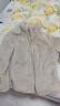 优衣库女装男装长绒摇粒绒拉链茄克/长袖外套夹克冬新款479611 30 浅米色 M 实拍图