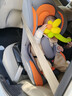天才宝贝儿童安全座椅汽车用0-4岁宝宝新生婴幼儿简易便携式车载可躺睡觉 活力橙（普通款） 实拍图