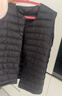 鸭鸭（YAYA）秋冬装反季轻薄羽绒服男马甲修身轻型保暖内胆马夹防寒轻便外套KX 灰色 M /170 实拍图