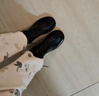 意尔康女靴厚底百搭加绒马丁靴女复古英伦风短靴 14738W黑色36 实拍图