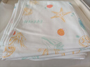爱贝迪拉 新生儿包单宝宝产房棉襁褓巾裹布婴儿包被抱被春秋双层 海洋 实拍图
