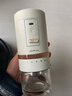 SIMELO施美乐电动磨豆机便携式咖啡豆研磨机全自动磨咖啡粉 白电磨+手冲滤网套装+玻璃杯270ML(升级金属研磨仓) 实拍图