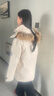 骆驼（CAMEL）户外极寒派克工装毛领情侣款羽绒服保暖加厚中长款外套 实拍图