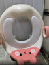 世纪宝贝（babyhood）儿童马桶圈男女宝宝坐便器马桶辅助便圈PVC软坐垫 小兔子 甜橙粉 实拍图