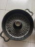 小幸福鑄鐵（KITCHEN LITTLE HAPPINESS KITCHEN）加厚铸铁烤红薯锅家用烤地瓜锅烧烤土豆玉米机生铁烤锅烤红薯神器 波浪耳烟道28cm【烤架手套夹子】 实拍图