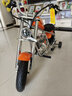 暴风骑士儿童电动摩托车小哈雷单驱两轮电动车3-12岁礼物童车C12尊享版橙 实拍图