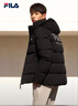 FILA 斐乐官方情侣羽绒服2025年冬时尚休闲连帽上衣男女同款保暖外套 实拍图